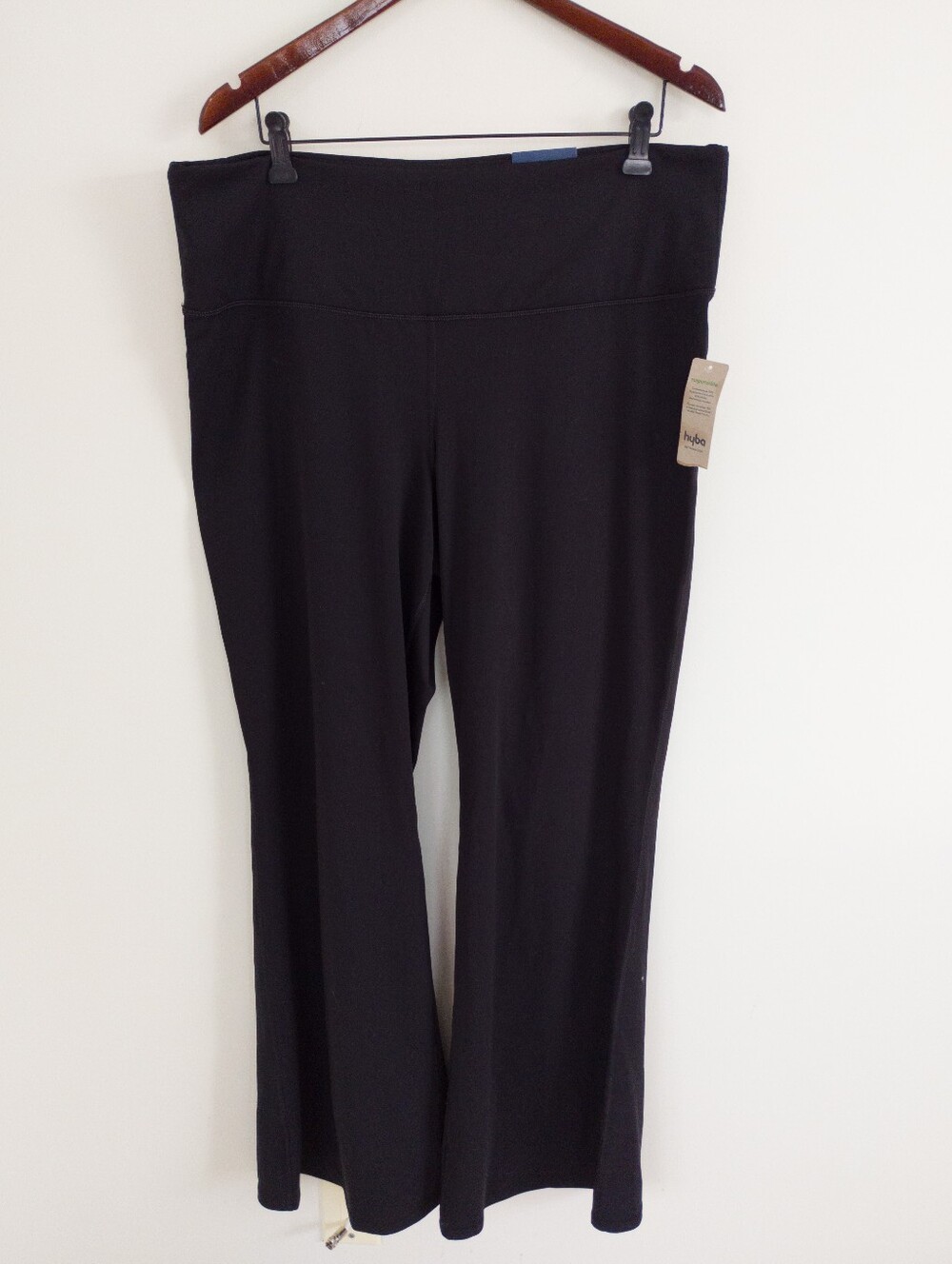 Hyba Reitmans Black Pulse Flare Leg Yoga Pants Plus Size 2X High Rise Active